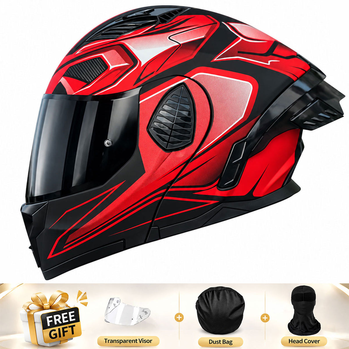 Full-face/Modular Motorcycle Helmet for Cruiser Riding-I306