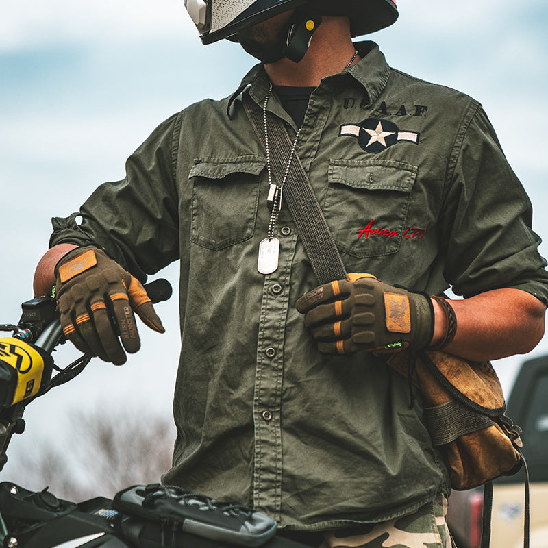 DIY Retro Cruiser Touchscreen Motorcycle Gloves - G28