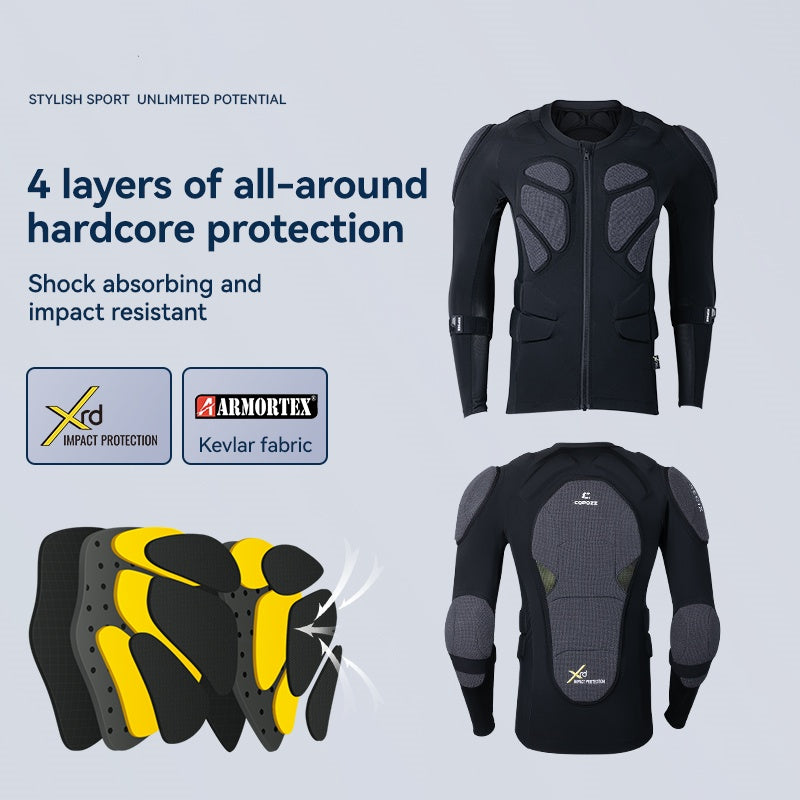 Anti-collision impact protection motorcycle full body protective clothing-J28