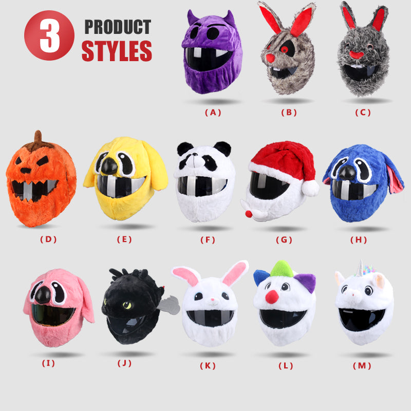 Funny motorcycle helmet covers