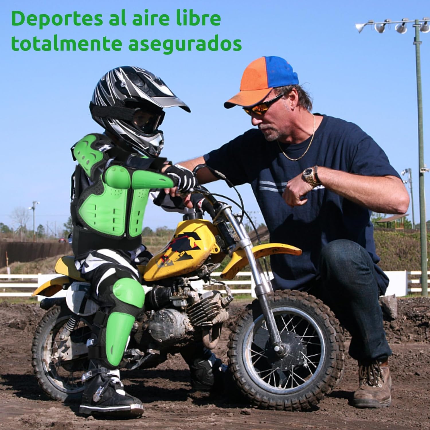 Teenager 5-piece off-road motorcycle gear set - F7