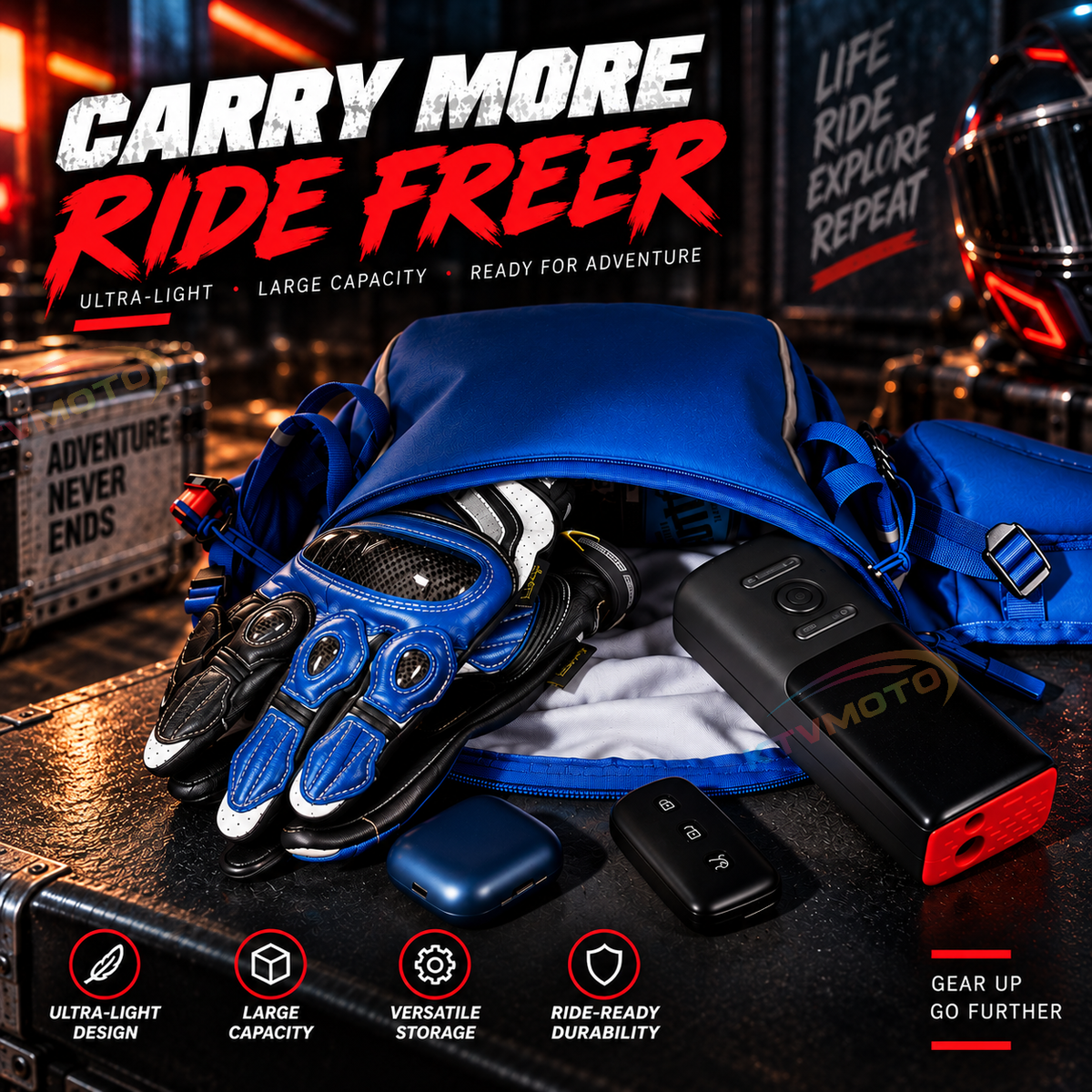 KTVMOTO Waterproof Motorcycle Waist/Crossbody Bag-B28