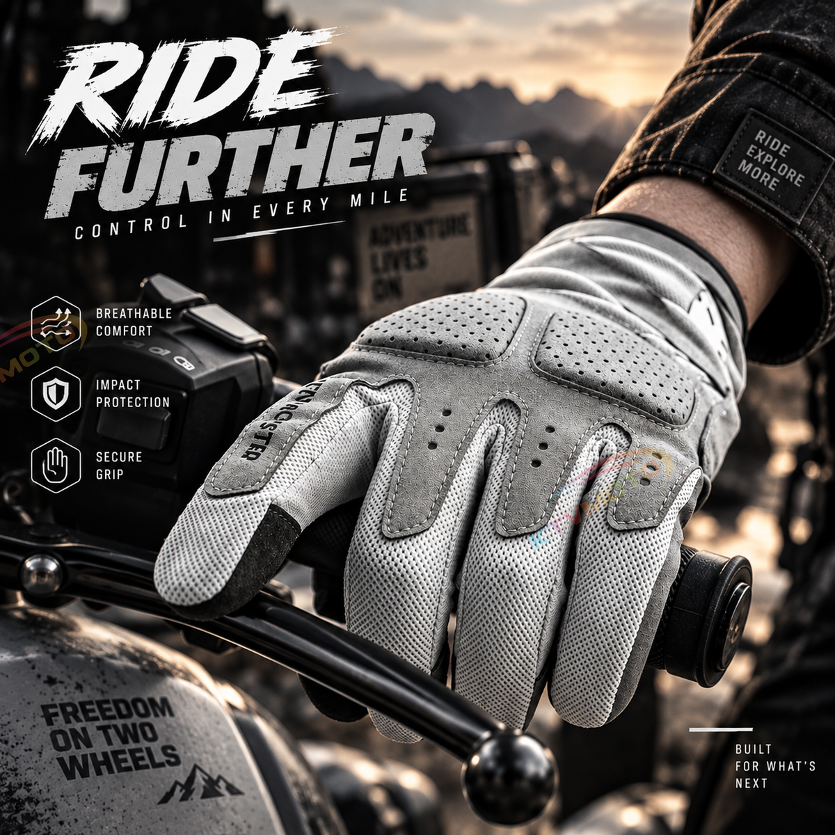 KTVMOTO Motorcycle breathable mesh lightweight touchscreen gloves-G47