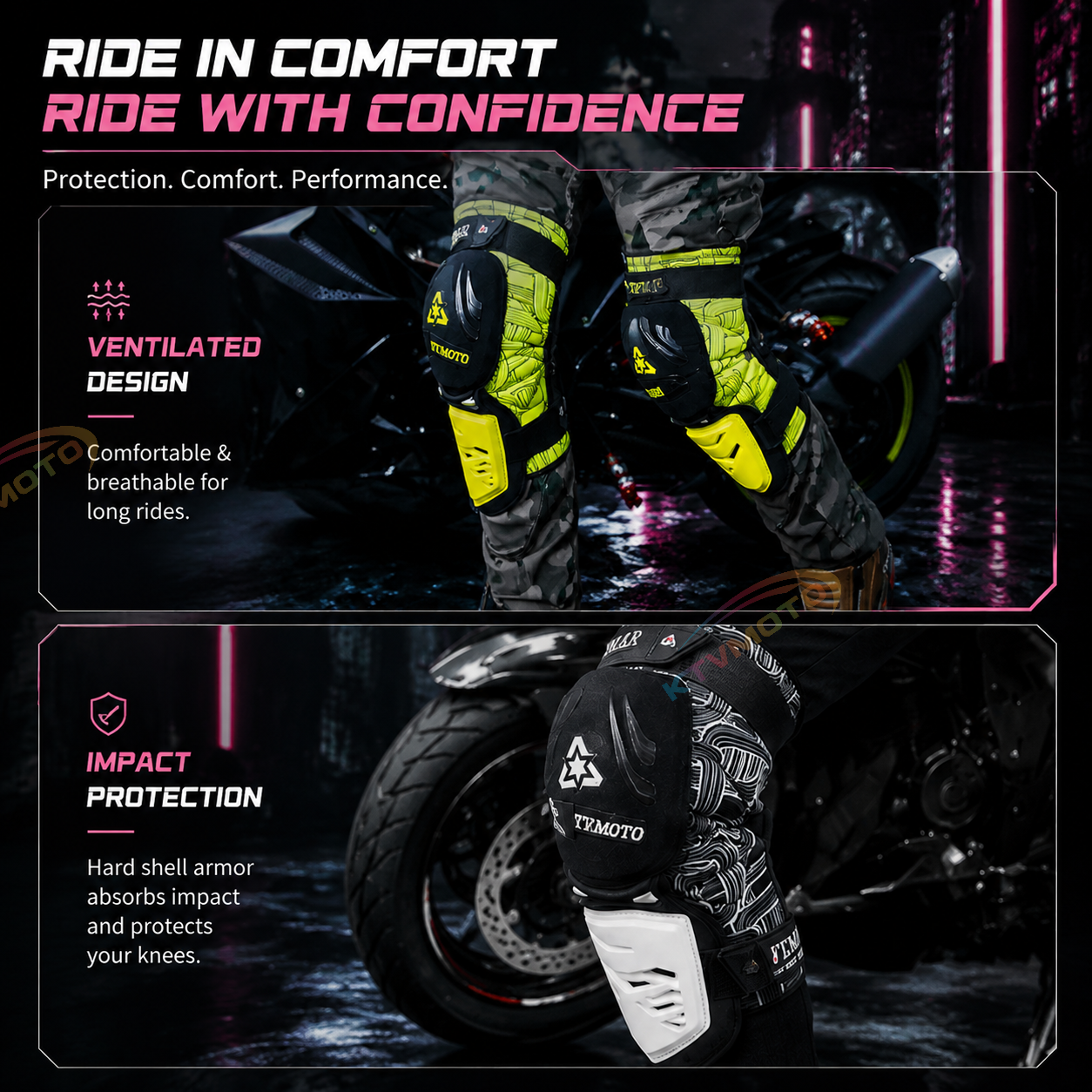 Motorcycle Off-Road Knee Guards-Y39