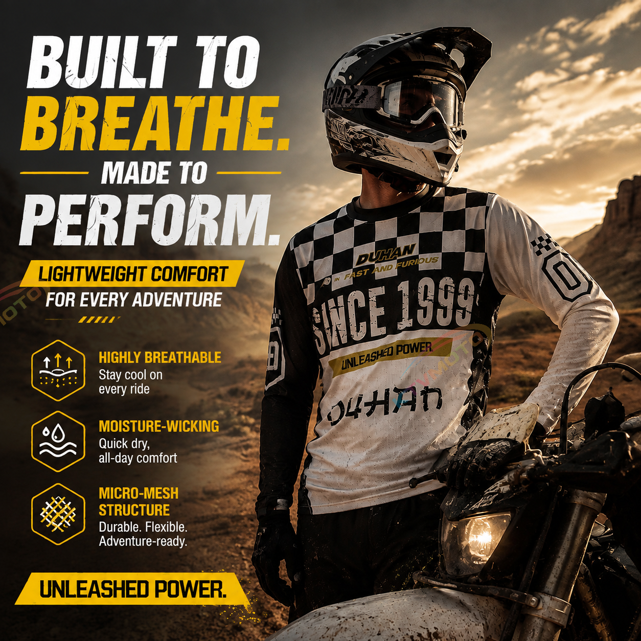 Retro-style breathable and sun-protective motorcycle riding gear-J106