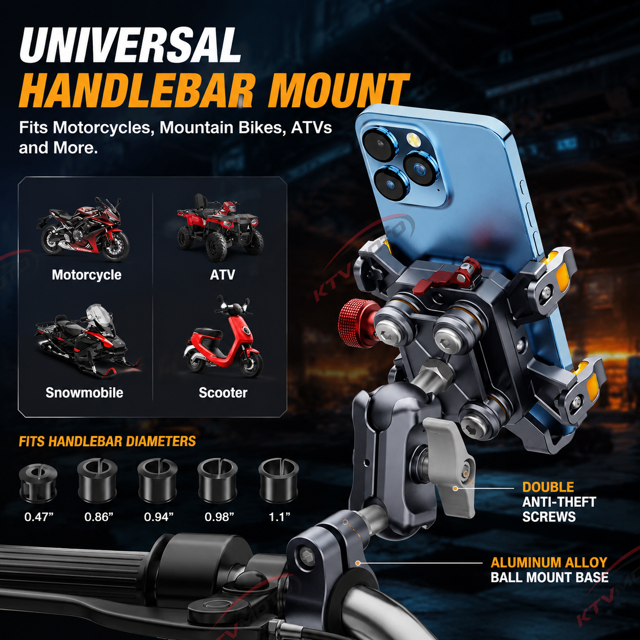 2025 Aluminum Alloy Shockproof Phone Holder-M32