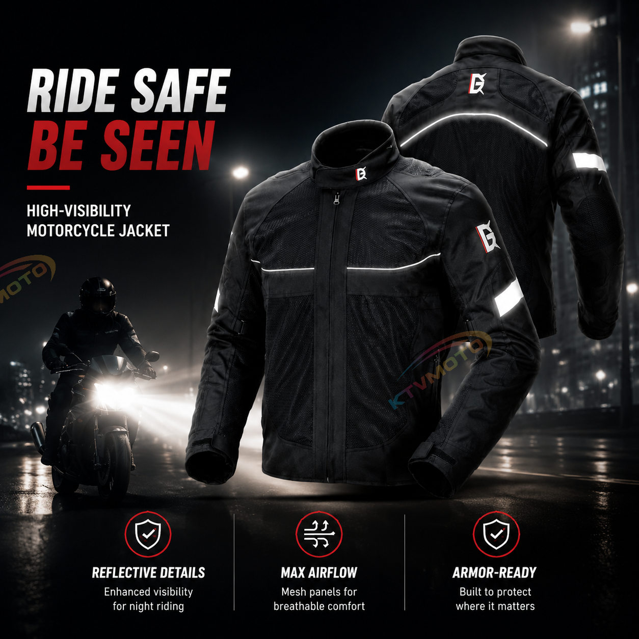 Off-road motorcycle riding jacket-J102