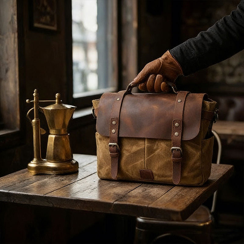 Retro classic motorcycle side bag, suitable for multiple occasions-B07
