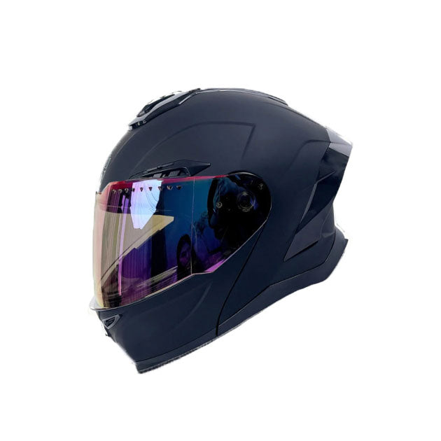 Modular motorcycle helmet with dual flip-up visor (DOT) approved-I66