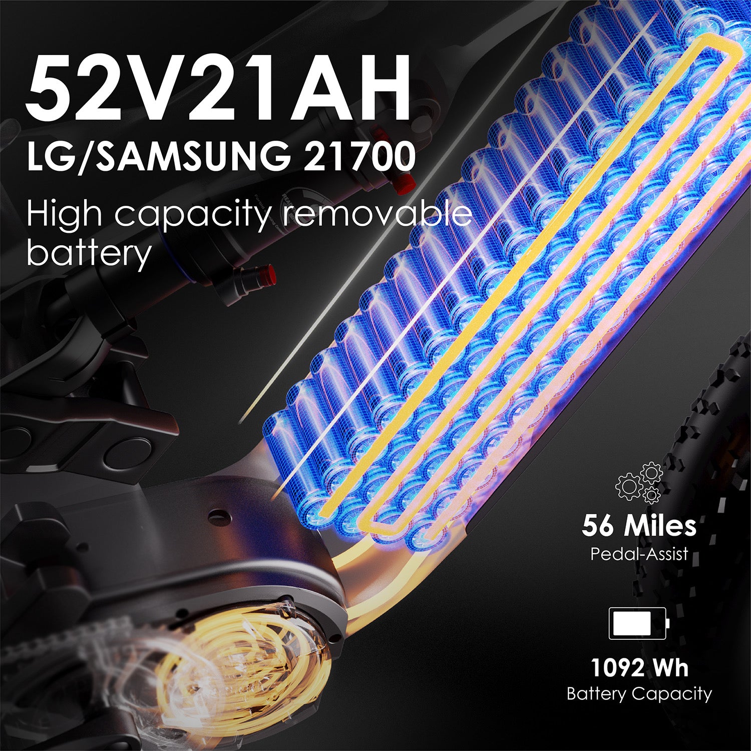 1000W Mid-Motor Carbon Fiber Electric Bicycle - K9