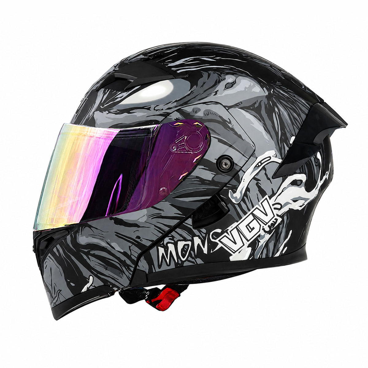 KTVMOTO Motorcycle colored lens flip helmet with built-in Bluetooth - I261