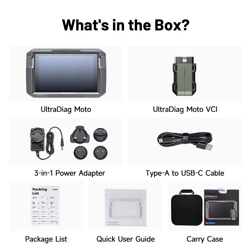 Two-way control motorcycle diagnostic tool - E01