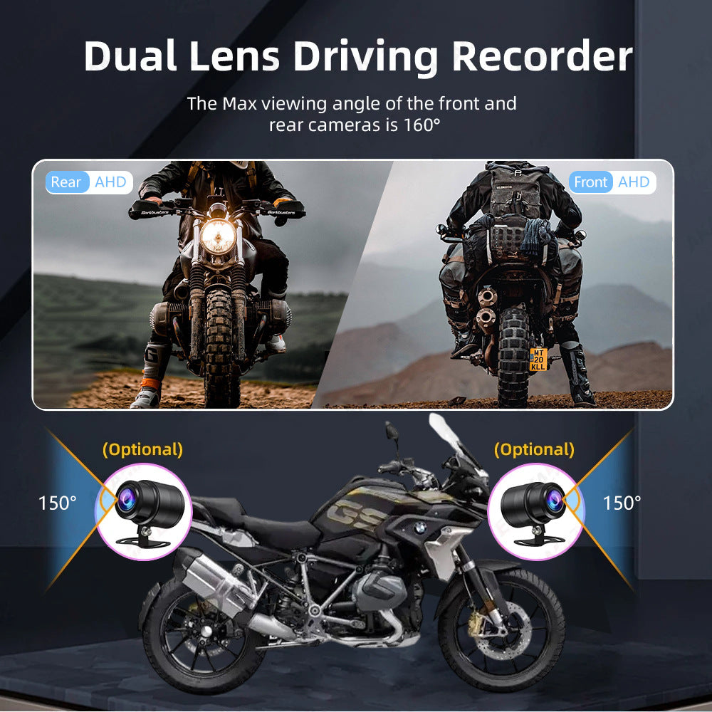 2025 New Model Cross-Border Motorcycle Dashcam with GPS Positioning and Blind Spot Detection Function - M9