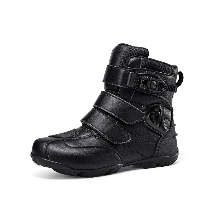 Convenient Velcro Motorcycle Riding Boots-K108