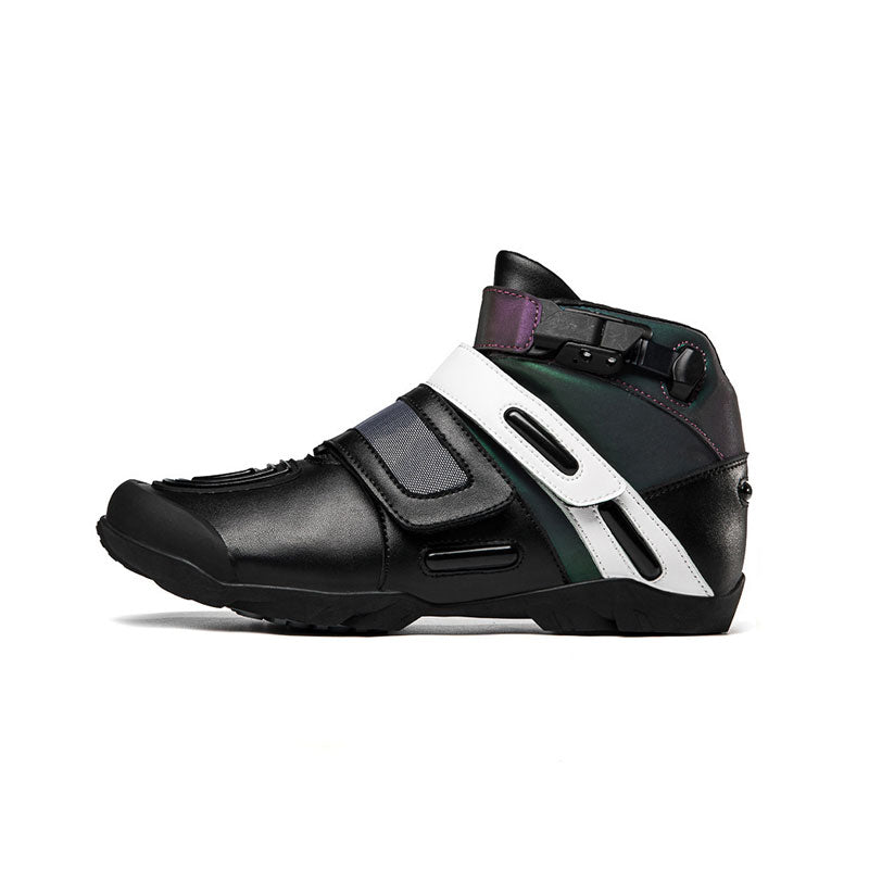 Stylish and colorful motorcycle riding ankle boots-K122