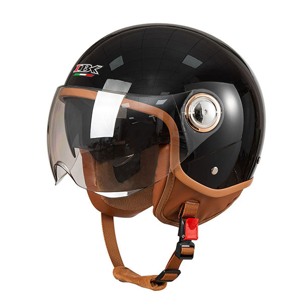 Retro-style cruiser motorcycle and e-scooter helmet-I133