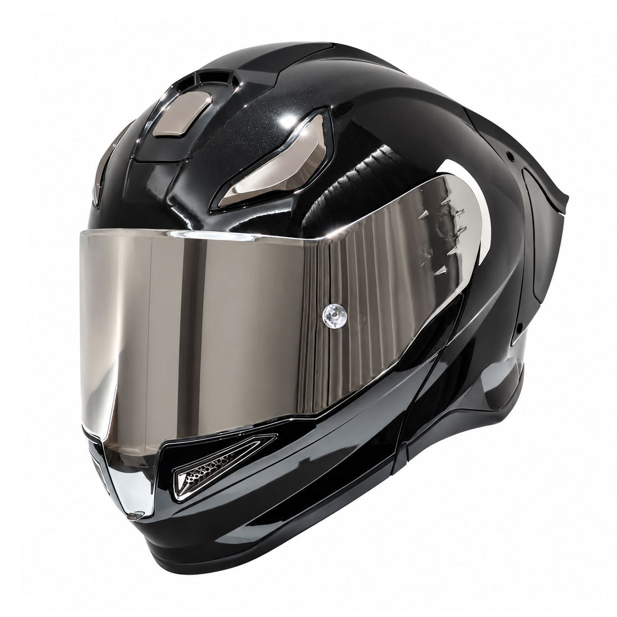 Modular Motorcycle Helmet for Cruising and Track Riding-I309