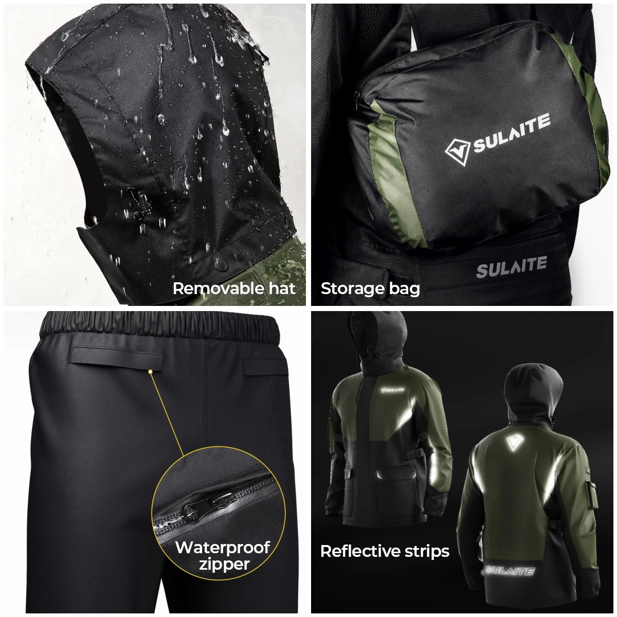 Motorcycle outdoor riding breathable rainproof split suit-J07