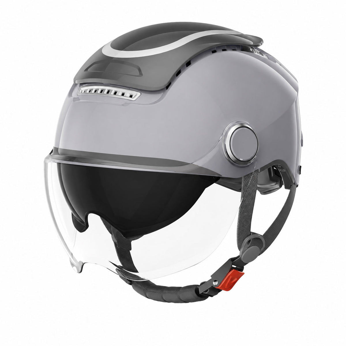 Breathable, sun-protective motorcycle half-helmet-I148