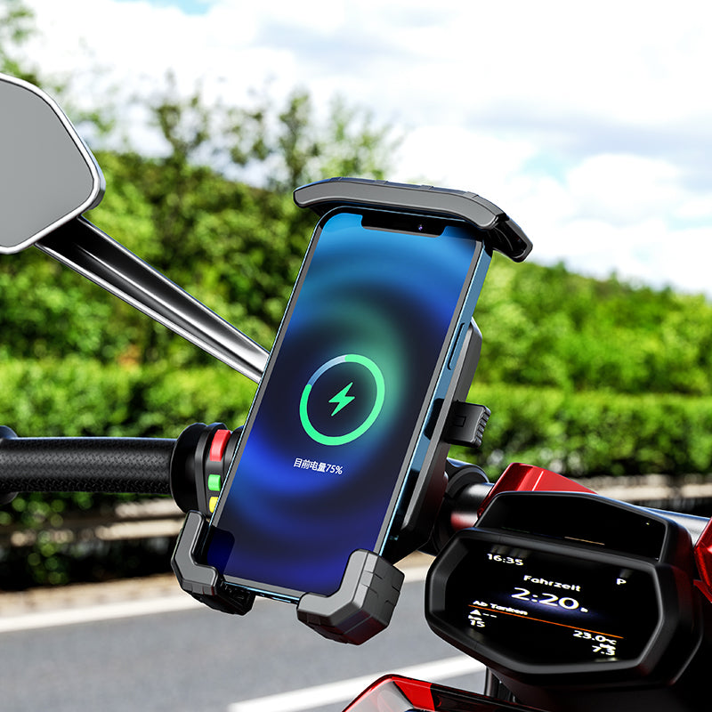 20W Wireless Charging Motorcycle Bicycle Holder-M24