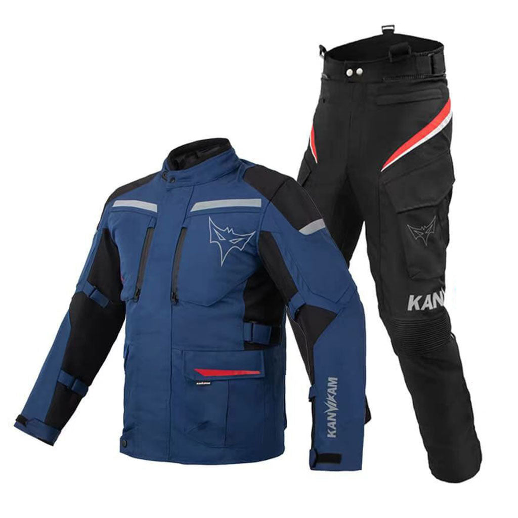Warm Motorcycle Touring Jacket with Removable Liner-J51