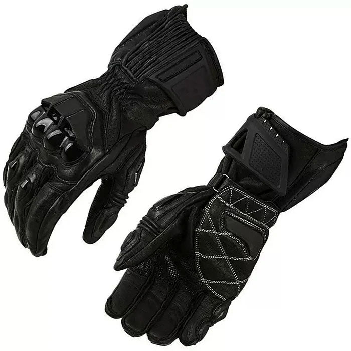 Motorcycle riding protective carbon fiber genuine leather gloves-G90