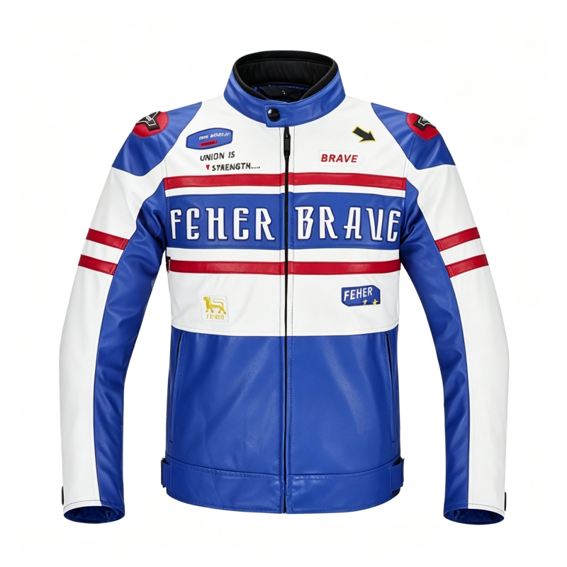 CE Motorcycle riding clothes and leather jacket-J71