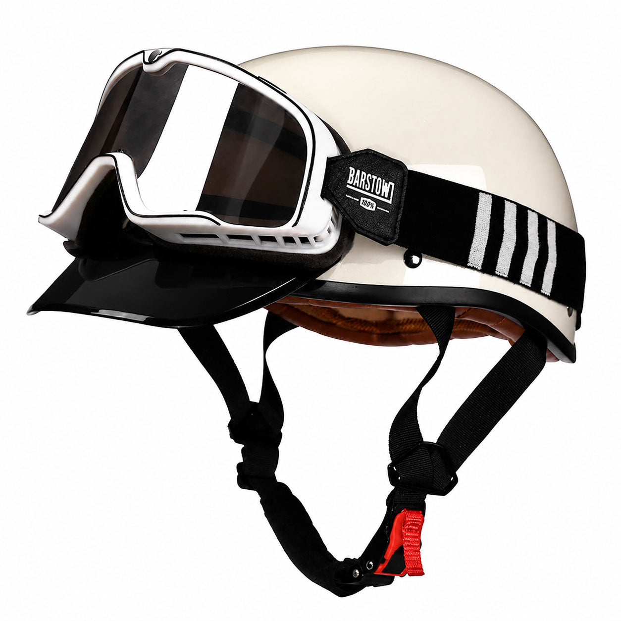Retro half-helmet, summer travel gear-I18