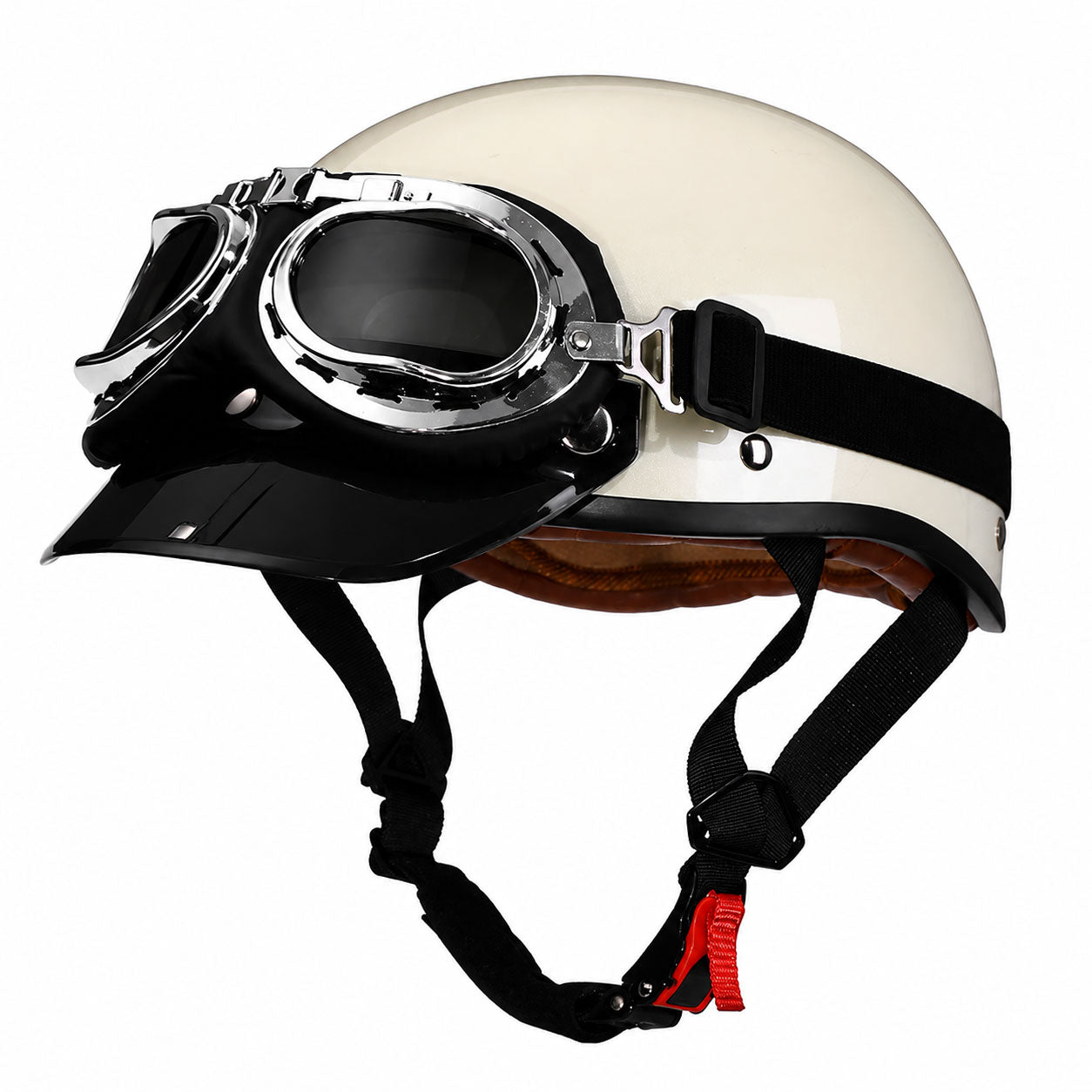 Retro half-helmet, summer travel gear-I18