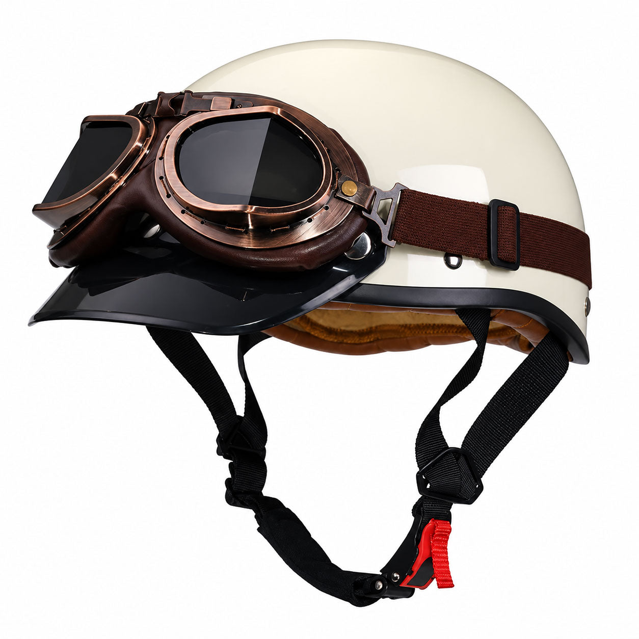 Retro half-helmet, summer travel gear-I18