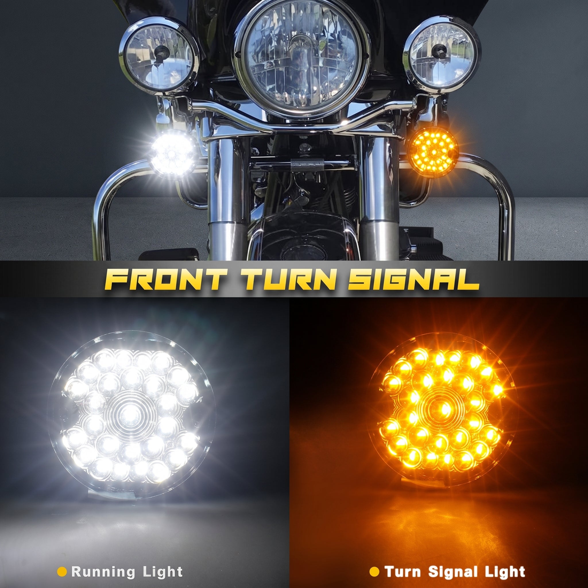 1157 LED Peacock Turn Signal Lights for Harley Moto – D21