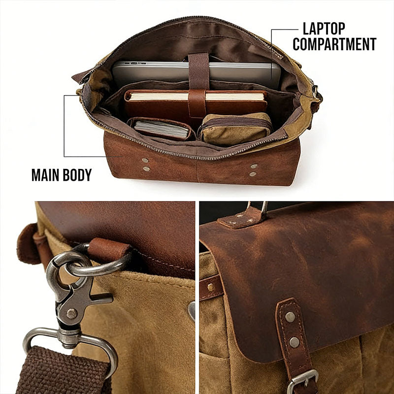 Retro classic motorcycle side bag, suitable for multiple occasions-B07