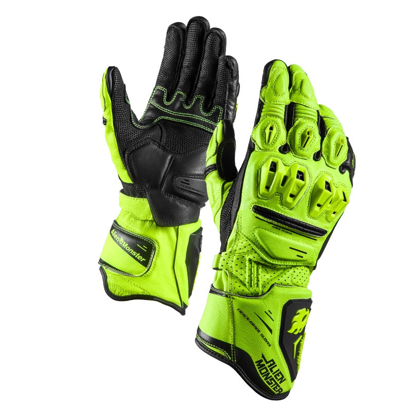 CE2 Certified Track Racing Genuine Leather Shockproof Gloves - GT03