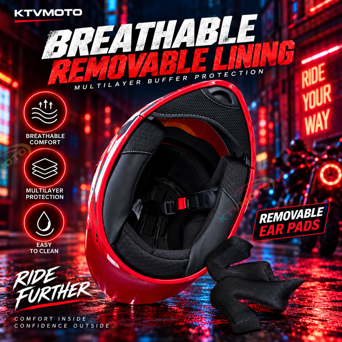 Full-face modular motorcycle helmet with dual visors-I286