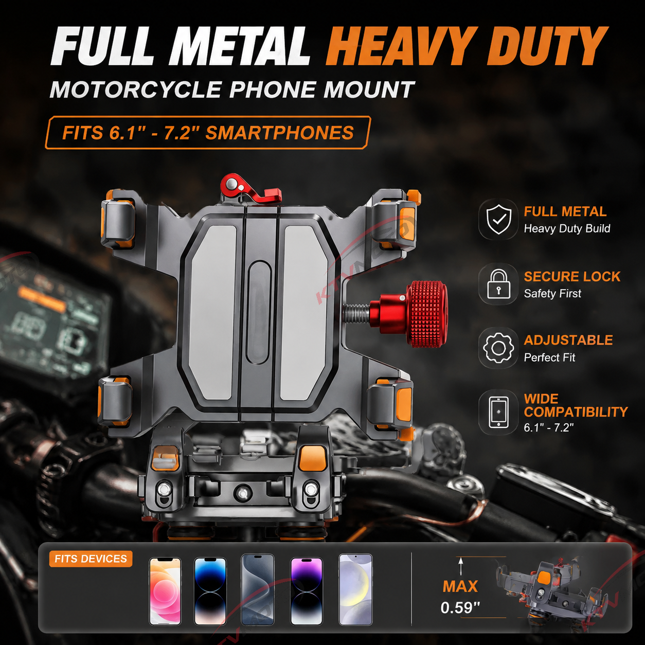 2025 Aluminum Alloy Shockproof Phone Holder-M32