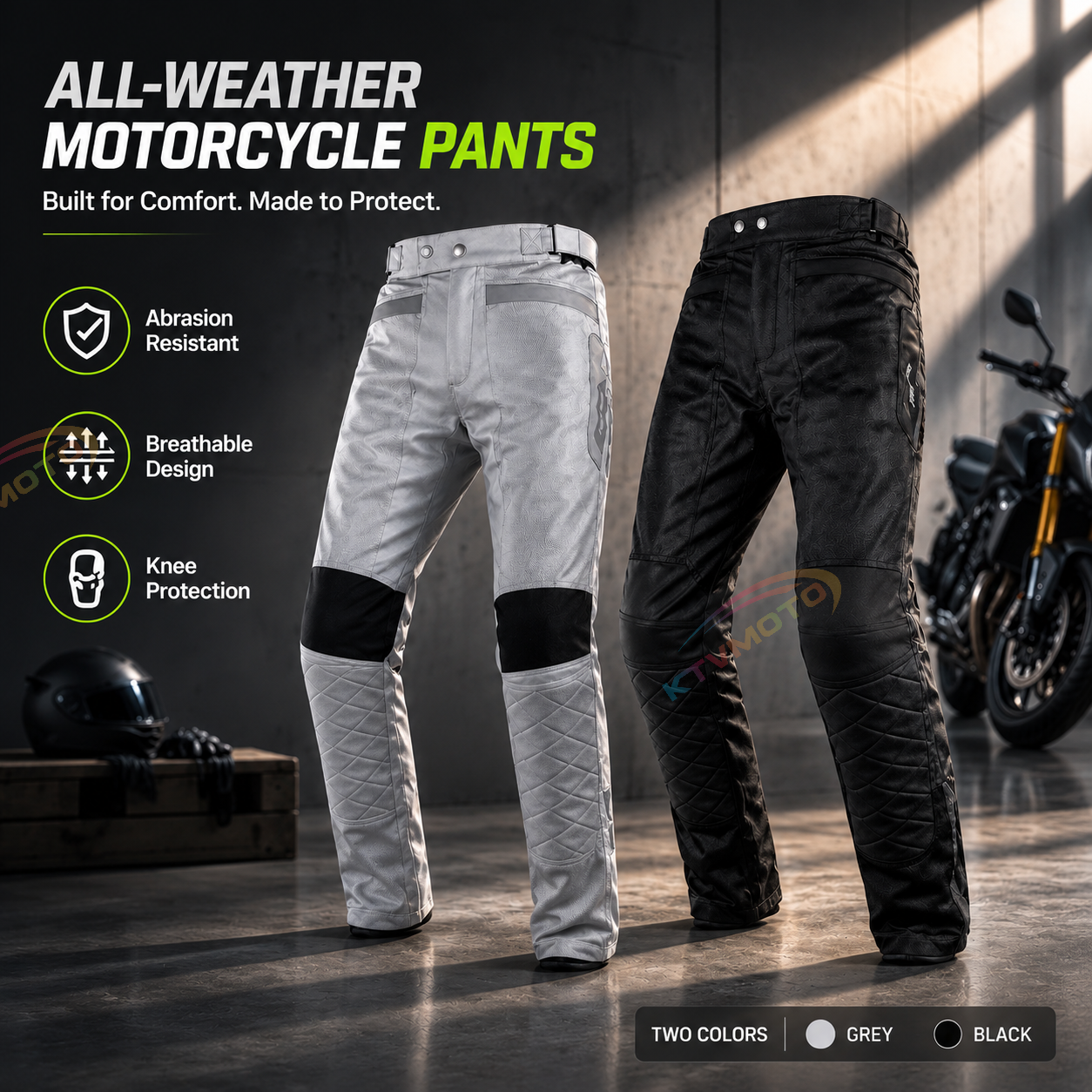 Breathable casual motorcycle riding pants-J97