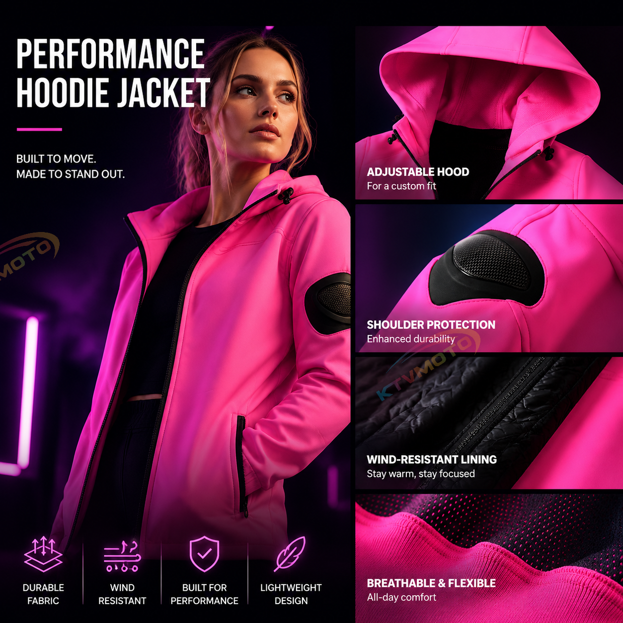Women's Winter Motorcycle Riding Gear (Warm & Impact-Resistant)-J94