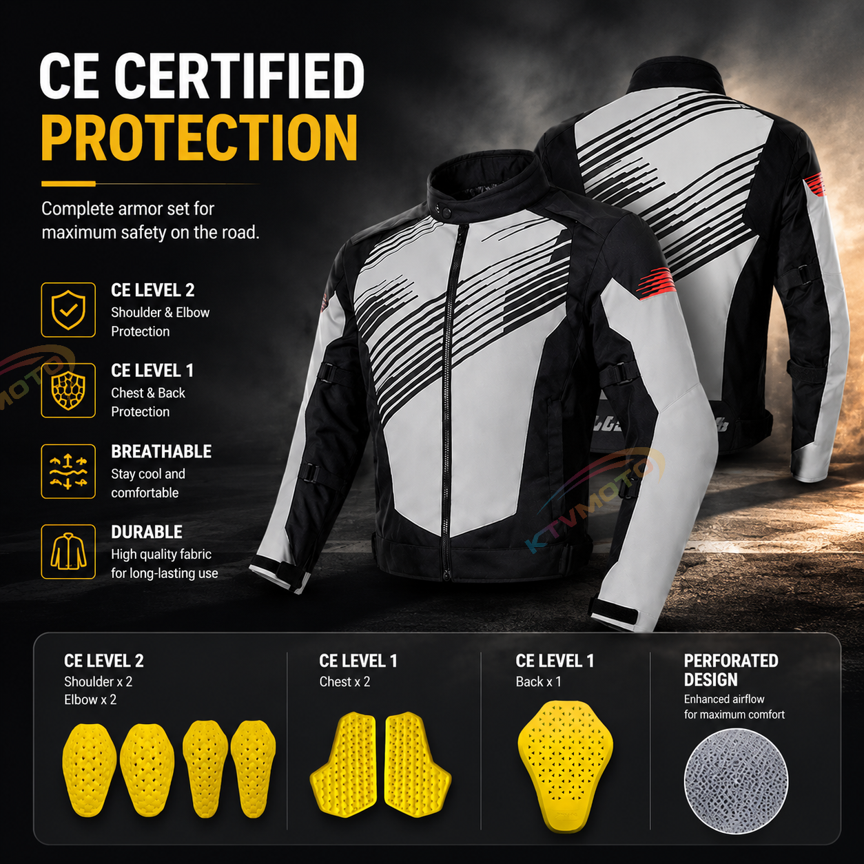 Waterproof, thickened motorcycle riding gear-J90