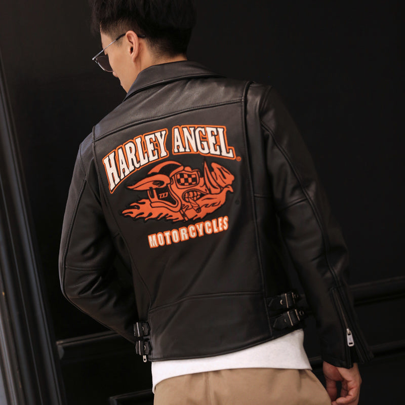 HARLEYANGEL genuine leather jacket-A18