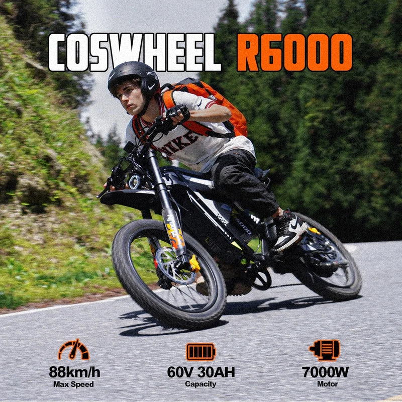 60V 30AH7000W Electric Dirt Bike-R6000