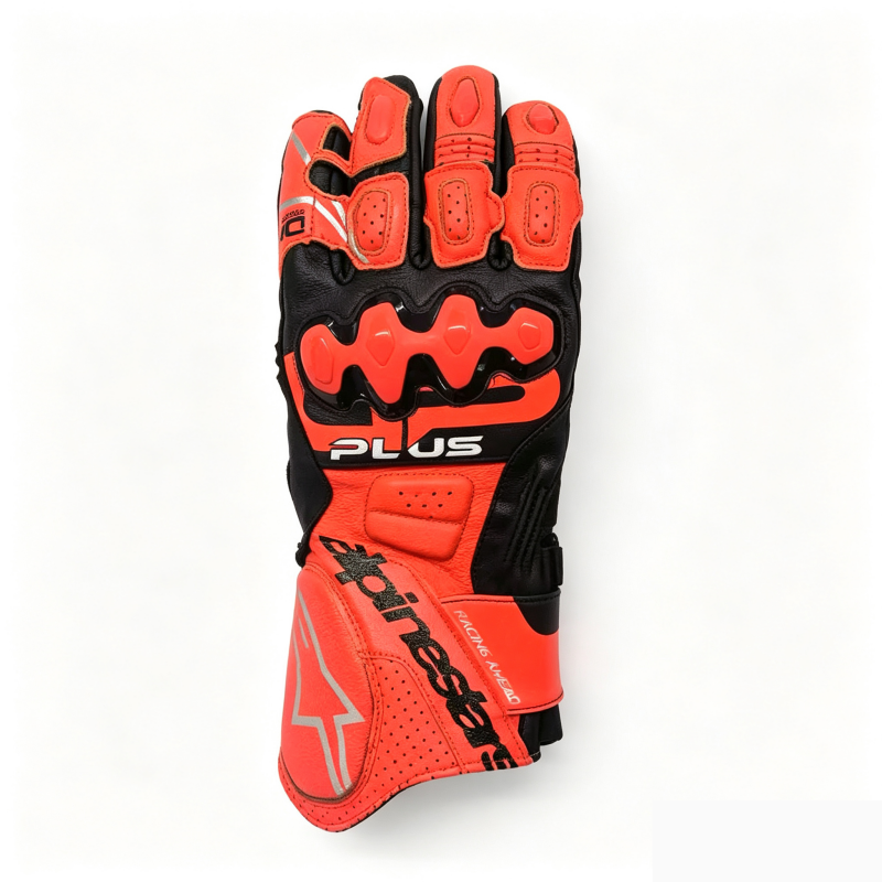Touchscreen sheepskin motorcycle gloves-G91