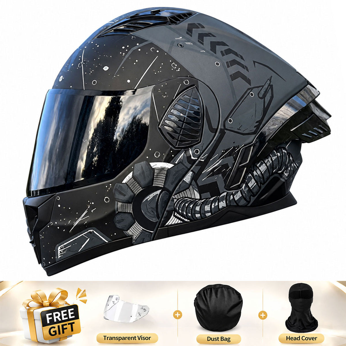 Full-face/Modular Motorcycle Helmet for Cruiser Riding-I306