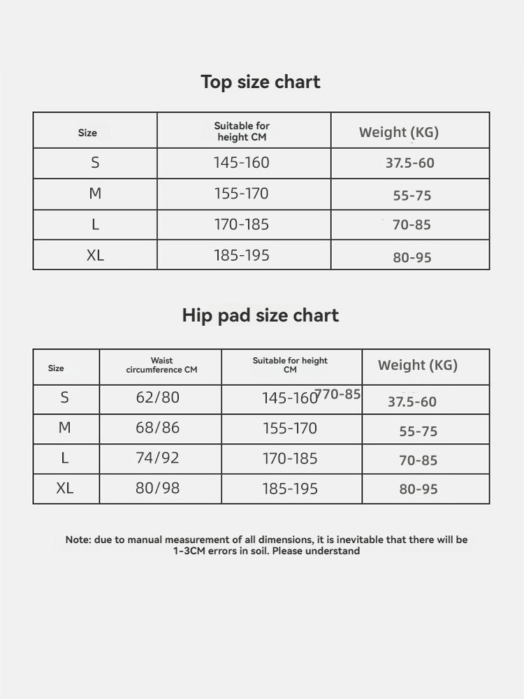 Ski armor anti-fall hip pants inner wear artifact set-J26