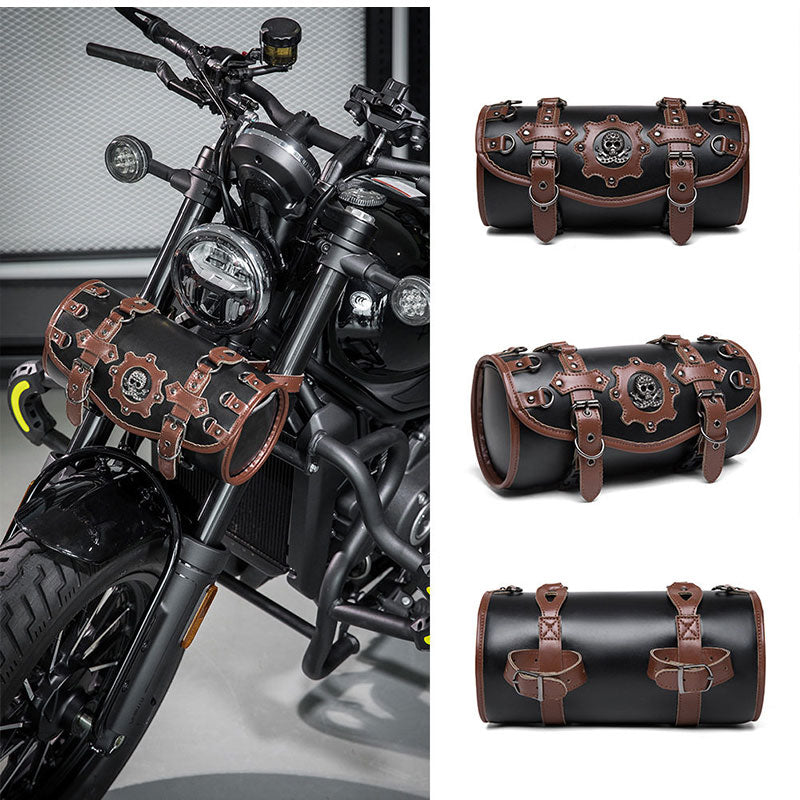 Retro Skull Motorcycle Saddlebag – B14