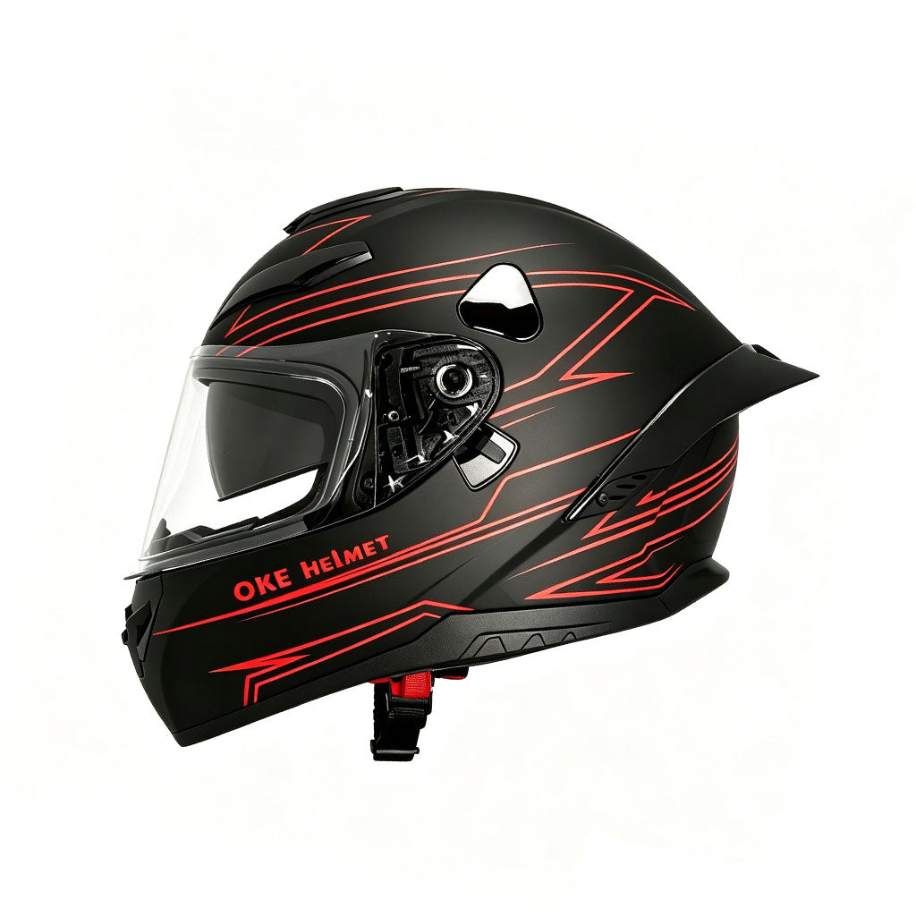 Cool Dual-Lens Full-Face Motorcycle Helmet-I110