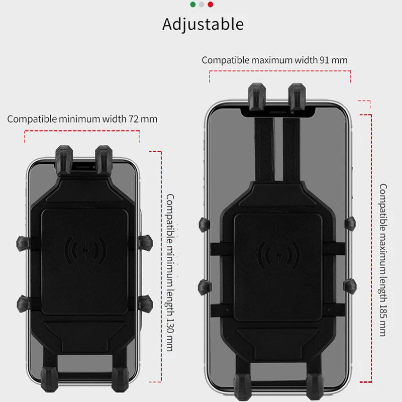 Motorcycle Wireless Charging Phone Holder Handlebar Mounting Accessory - M46