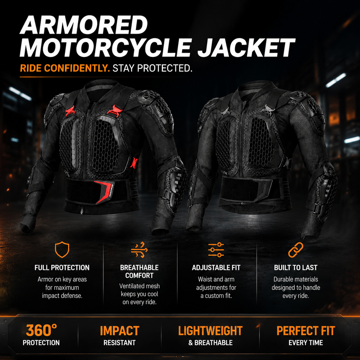 CE Full Chest and Back Armor Plus Size - F1