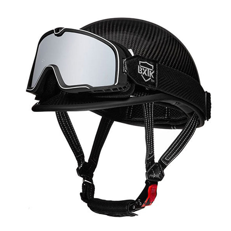 KTVMOTO Carbon fiber motorcycle half-helmet cruiser helmet-I52