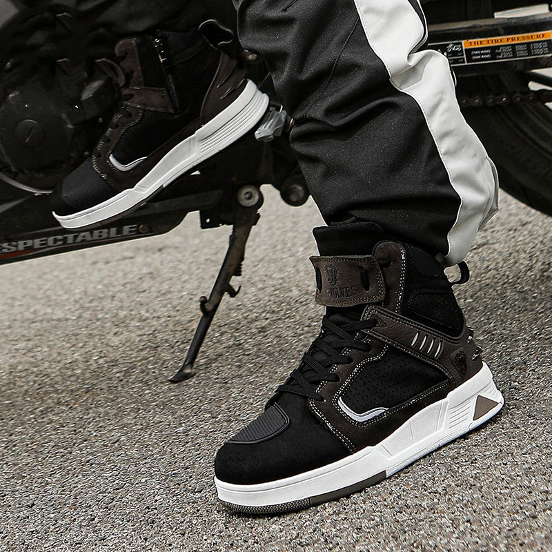 Breathable microfiber leather motorcycle shoes - K14