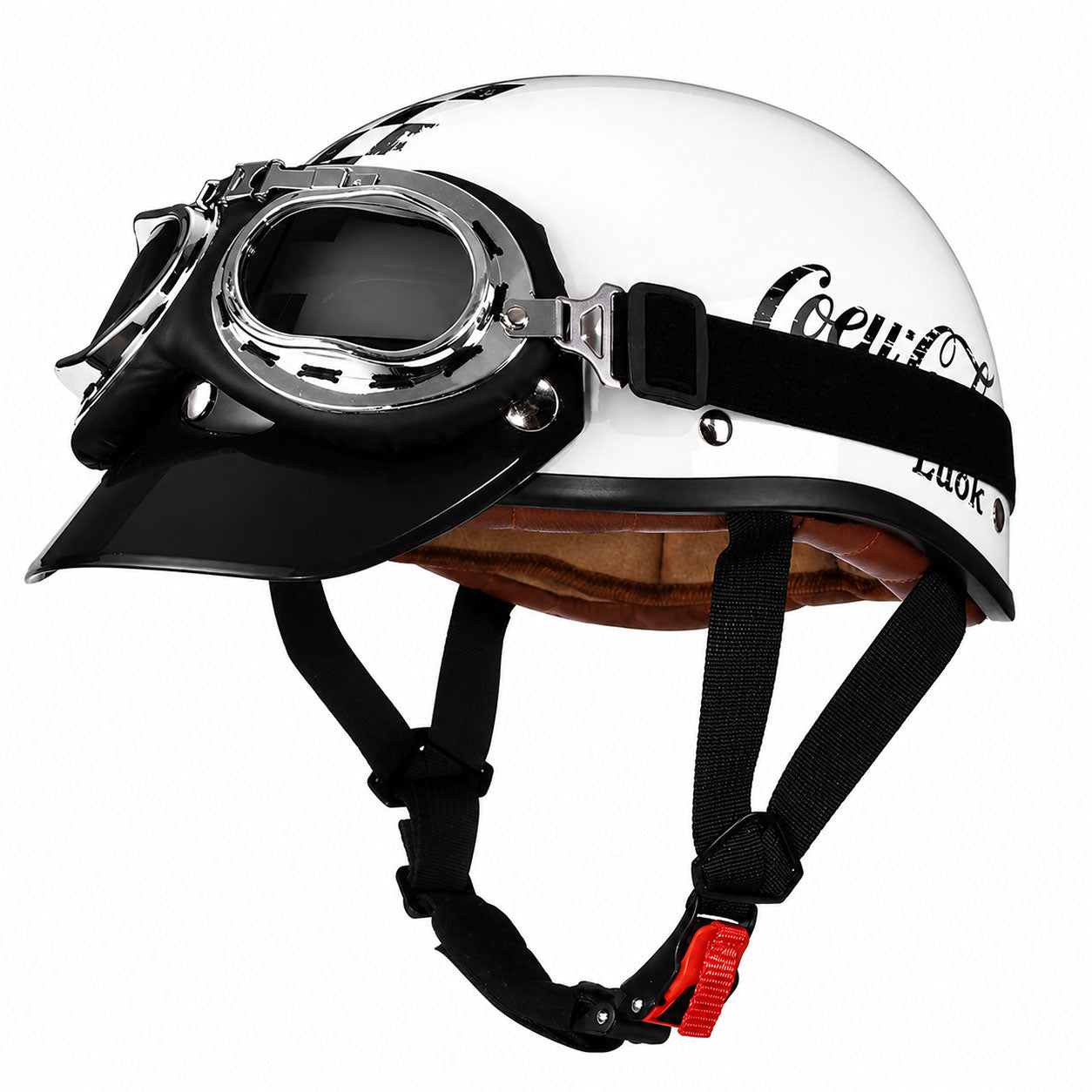 Retro half-helmet, summer travel gear-I18